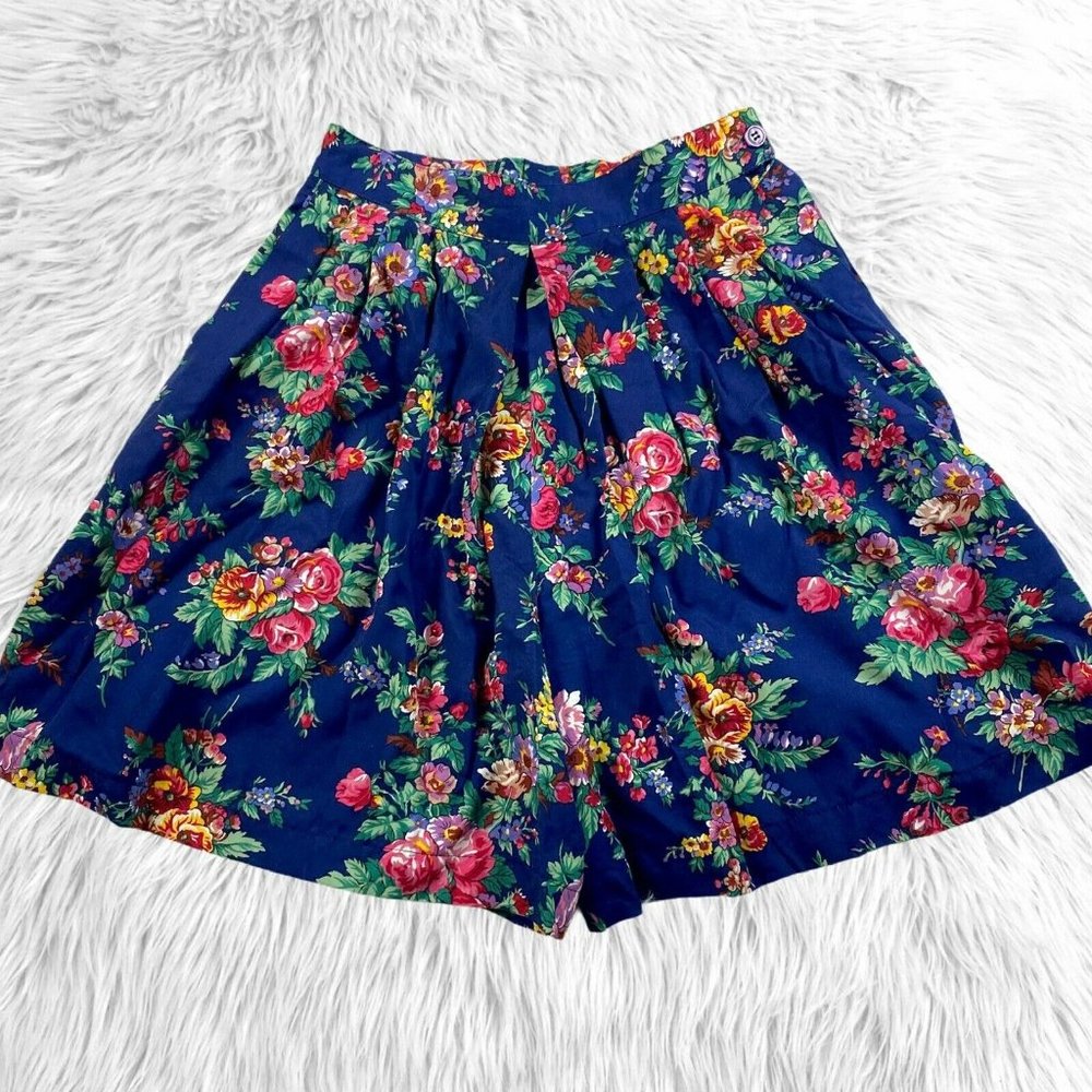 Susan Bristol Vtg 90’s Floral High Rise Shorts